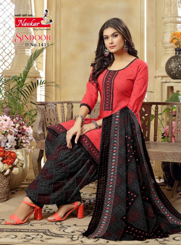 Navkar Sindoor Vol-14 Cotton Print Exclusive Look Readymade Suit